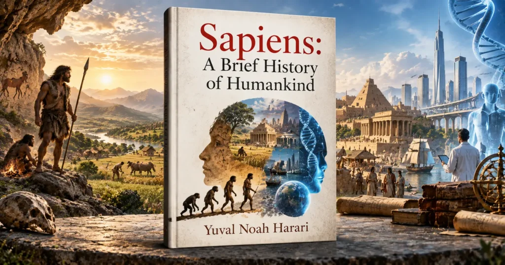 Sapiens: A Brief History of Humankind by Yuval Noah Harari book cover